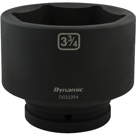 DYNAMIC Tools 3-3/4" X 1" Drive, 6 Point Standard Length, Impact Socket D025394